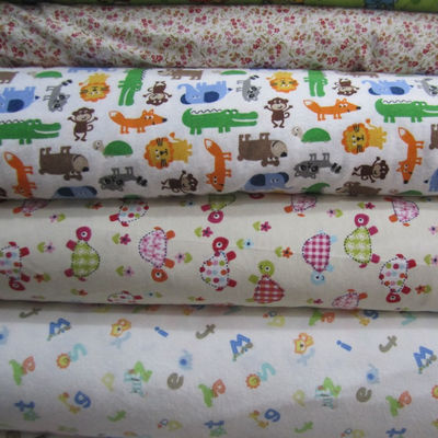calidad  Tear-Resistant Soft Cotton Fabric 100%Cotton Flannel Fabric For Baby Bedding Sets / Blanket / Home Textile fábrica